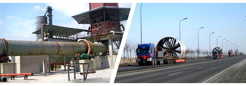 紅星水泥回轉窯現場及發貨