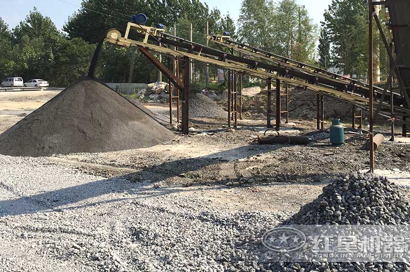 石子加工生產現場 石子加工生產現場