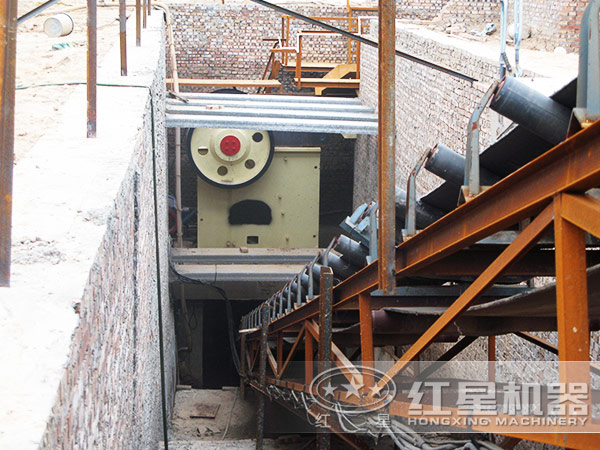 高產量碎石機作業現場